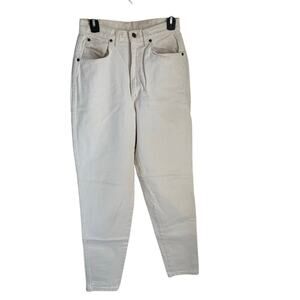 Chic Vintage White Mom Tapered Jeans denim size 10 Tall